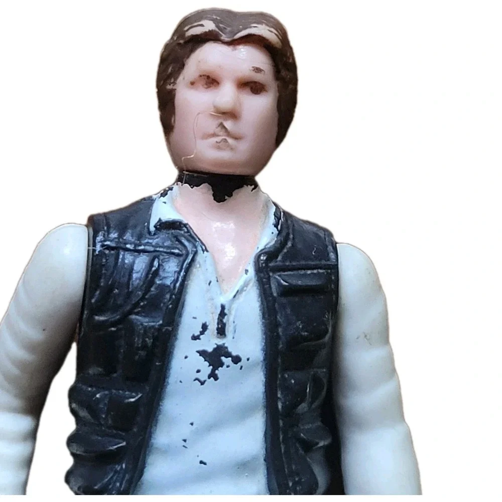 Vintage‎ Star Wars 1977 Han Solo Small Head Original Kenner Action Figure